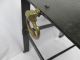 Antique 19th C.  English Steel And Brass Footman W/ Heart And Club Cutouts Metalware photo 2