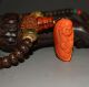Tibet Old Prayer Bead Baltic Amber Worry Turquoise Nanhong Agate Rosary Necklace Tibet photo 4