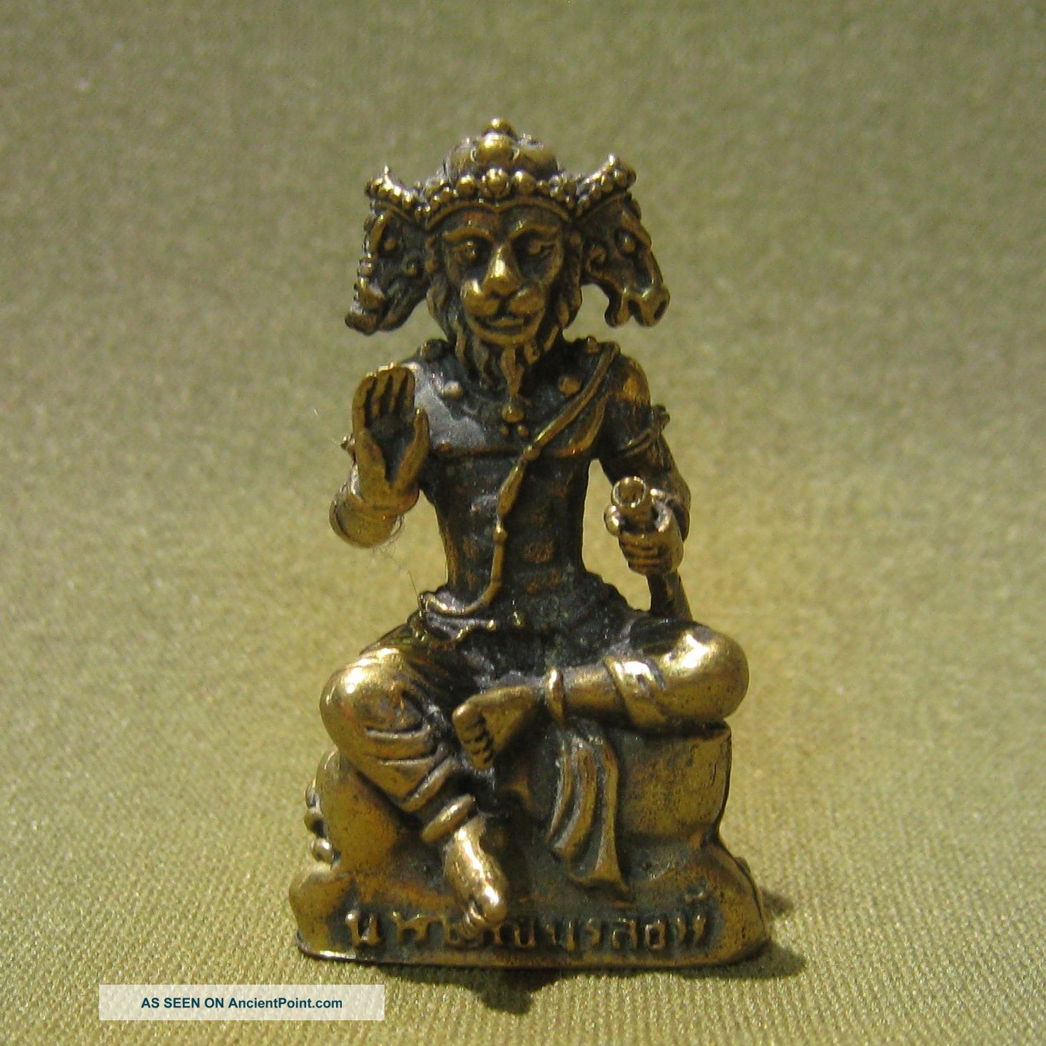 Narai Norasingha Knowledge Healthy Lucky Sacred Charm Thai Amulet Amulets photo