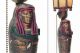 The Mummy Lamp,  Egyptian Art Deco Signed L.  V.  Aronson,  1923,  With Shade Art Deco photo 2