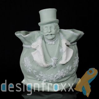 Antique Art Nouveau Schafer & Vater Figural Bisque Porcelain Jasperware Planter photo