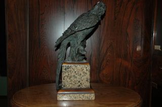 Bronze Parrot Statue photo