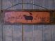 Simple Living Sheep And Crow Wood Sign - Primitive Vintage Victorian Shabby Old Primitives photo 2