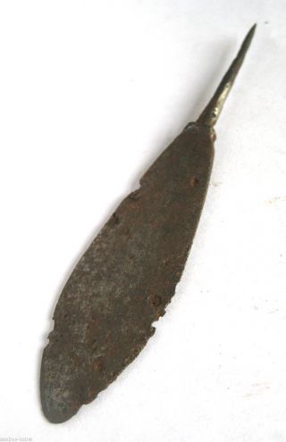 1100 A.  D Large British Found Medieval Period Siege - Warfare Type Iron Arrow Head photo
