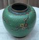 Rare Antique Chinese Cherry Blossom Cloisonné Copper Ginger Jar Vase Vases photo 1