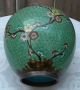 Rare Antique Chinese Cherry Blossom Cloisonné Copper Ginger Jar Vase Vases photo 4