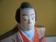 Japanese Antique Bushi Doll Figure Clay Tsuchi Doro Made Have A Sword Dolls photo 2