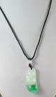 Chinese Natural Jade Hand - Carved Jade Pendant Lucky Bean Necklaces & Pendants photo 2