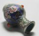 Chinese Old Closionne Handwork Carved Painted Flower Decoration Vase Vases photo 2