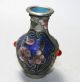 Chinese Old Closionne Handwork Carved Painted Flower Decoration Vase Vases photo 4