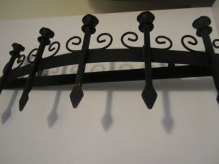 Spanish Revival Sconce Wall Wrought Iron Candlestick Candelabra Forged Gothic photo