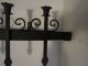 Spanish Revival Sconce Wall Wrought Iron Candlestick Candelabra Forged Gothic Chandeliers, Fixtures, Sconces photo 4