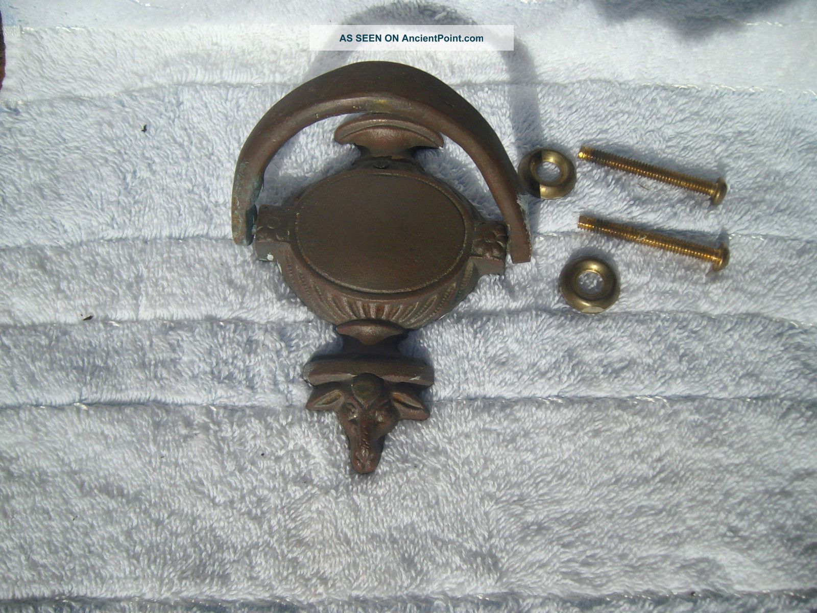 An Vintage Architectural Brass Door Knocker Door Bells & Knockers photo