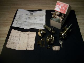 Vintage 1950 ' S New/old Stock Corbin Cylinder Lock Set. . . . .  82. . . . . . . . . .  L@@k photo