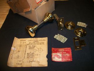 Vintage 1950 ' S New/old Stock Corbin Cylinder Type Door Lock Set. . . . .  83 photo