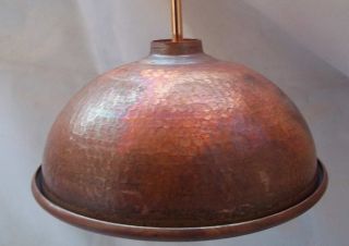 Antique Finish Copper Dome Pendant Lighting Chandelier Lamp Bath Kitchen Bar photo