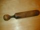 Antique Primitive Wood Kitchen Pestle For Mortar/sieve Potatoes Or Mofongo Etc. Other photo 1