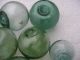 Ten 2+1/4 Inch - 3+1/2 Inch Japanese Glass Floats Balls Buoys (f) Fishing Nets & Floats photo 2