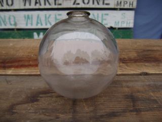 4+1/2 Inch Tall Northwest Glass Company Glass Float Ball Nw5 Mark (1007) photo