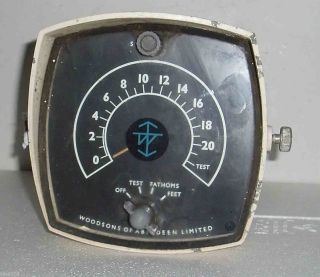 C1970 Small Ships Depth Tester In Feet Or Fathoms Woodsons Of Aberdeen Uk photo