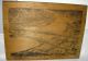 Antique Sketch Cincinnati River Bank On Wood Plank_great Ohio History Primitives photo 3