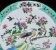 Antque Chinese Cloisonne Enamel On Copper Peacock Lrg Plate Tray Early Republic Plates photo 1