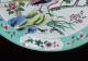 Antque Chinese Cloisonne Enamel On Copper Peacock Lrg Plate Tray Early Republic Plates photo 6