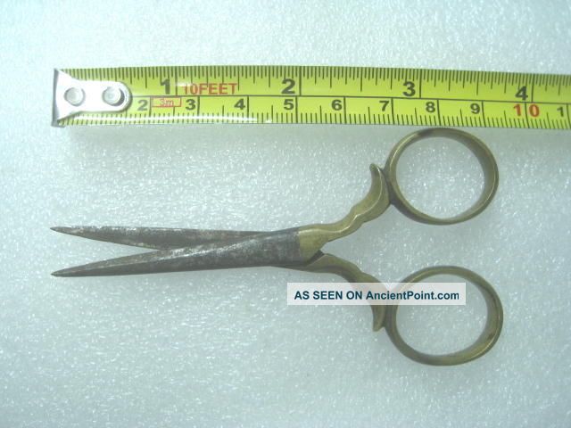 Rare Old Copper And Iron Scissors Snuff Bottles photo