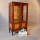 Antique Display Case China Cabinet Glazed Bookcase Fine Quality Edwardian C1910 Edwardian (1901-1910) photo 5