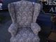 Antique Queen Anne Style Wing Back Chair 1800-1899 photo 1