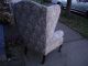 Antique Queen Anne Style Wing Back Chair 1800-1899 photo 4