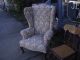 Antique Queen Anne Style Wing Back Chair 1800-1899 photo 8