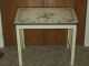 Mission - Style Occasional - Game - Side Table Painted W\heirloom White&lavender Post-1950 photo 3