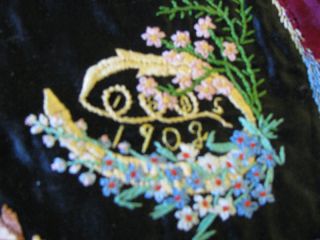 Exquisite Crazy Quilt Started 1885,  Completed 1902 photo