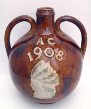 Royal Doulton,  Greenlees Brothers Scotch Whisky American Indian Flask Jug Ac1908 photo