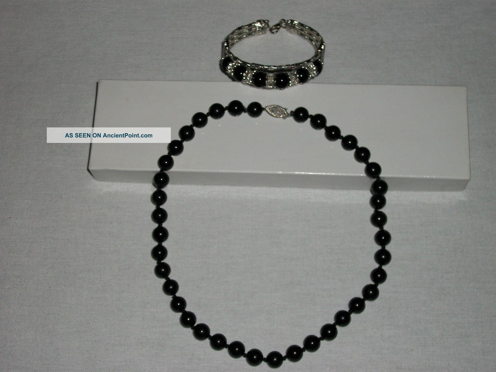 Black Jade Necklace And Bracelet - Rare Beauty And Quality Necklaces & Pendants photo