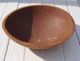 Antique Wood Bowl Carved One Piece.  4x12 