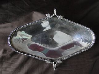 French Oval Dish Sterling Silver Standard 950 - Made Circa 1890 photo