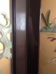 Old Chinese Screen Divider Gold Color Glass Hand Carved 4 Pannel Stones Jade Other photo 7