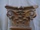 Rare 18th Century Oak Carved Corinthian Column Carved Figures/ Models photo 4