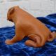 Deru Germany Leather Bulldog Boxer Mid Century Figurine Omersa Mid-Century Modernism photo 5