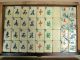 Vintage Mah Jong Bone Bamboo Set With Case Rare Flowers Other photo 5