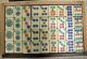 Vintage Mah Jong Bone Bamboo Set With Case Rare Flowers Other photo 6