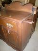 Antique Walnut Washstand With Pull Out Towel Holder 1900-1950 photo 1