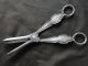 Chippendale Patt.  Grape Scissors In Sterling Silver Made In Sheffield 1958 Flatware & Silverware photo 2