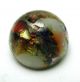 Antique Leo Popper Glass Button Dome W/ Colorful Overlays Buttons photo 1