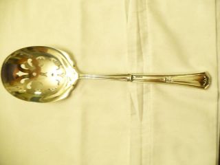 Antique Sterling Silver Serving Spoon photo