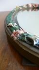 Vintage Barbola Floral Mirror Dressing Table Free Standing Mirror 20th Century photo 8