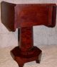 1840 Empire Two Drawer Stand,  Flame,  Unusual Form,  Best Flame Mahogany, 1800-1899 photo 3