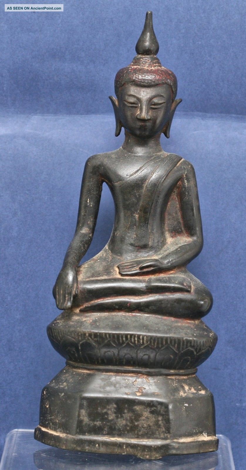 Magnificient Rare 16th Century Burmese Shan State Bronze Buddha Antique Statues photo